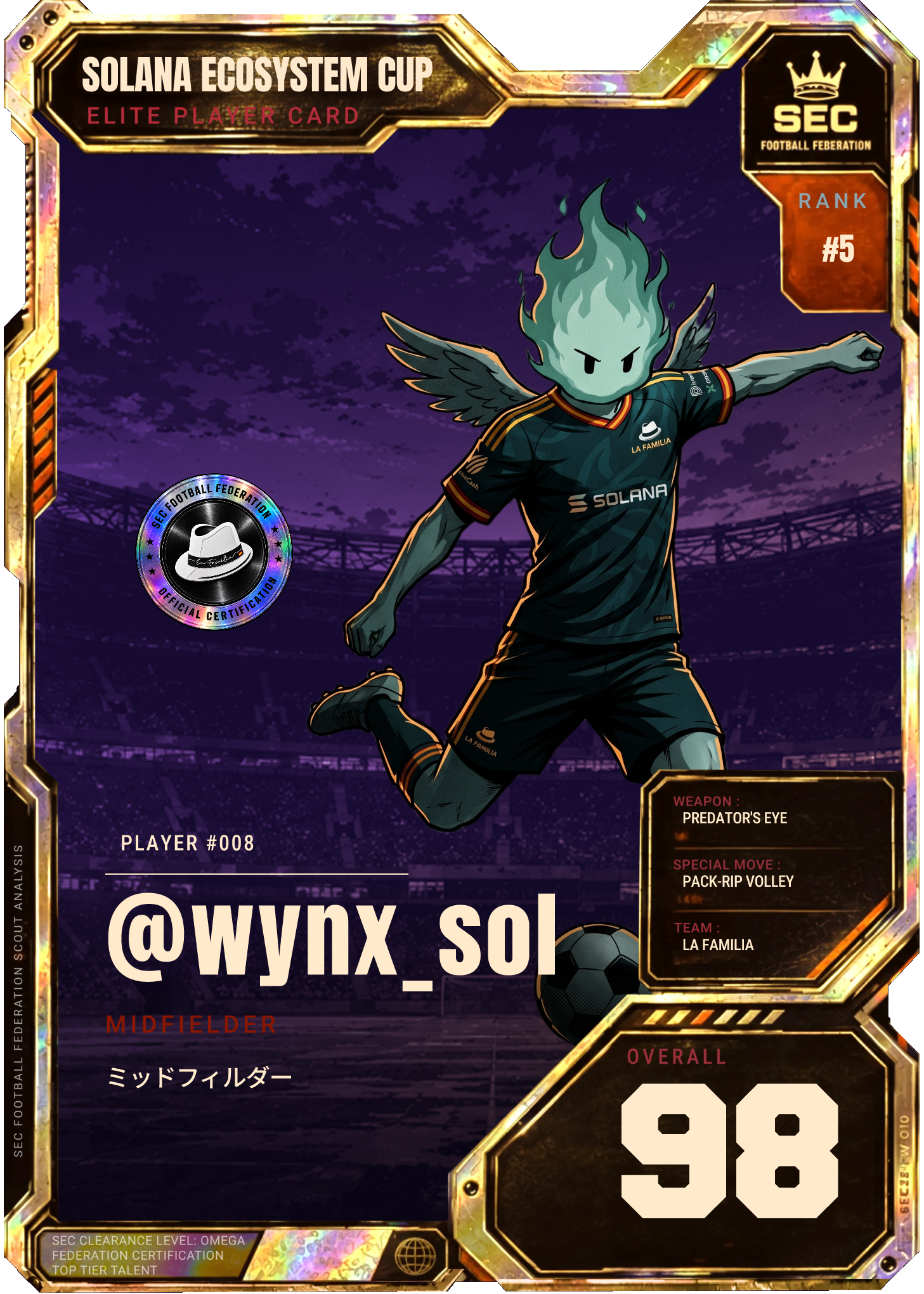 @wynx_sol's Solana Ecosystem Cup card